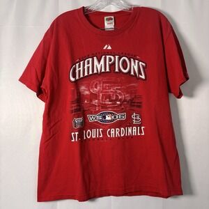 MLB St. Louis Cardinals 2006 World Series Champions T-Shirt Cotton Large